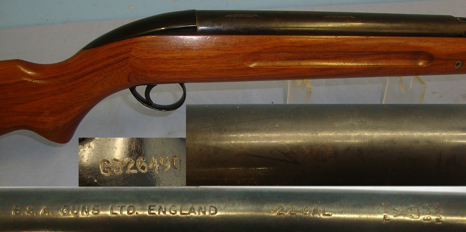 1959-1965, BSA Airsporter MK II, .22 Calibre Under Lever Air Rifle With GD Prefix Serial Number. AI 609 air rifle .22