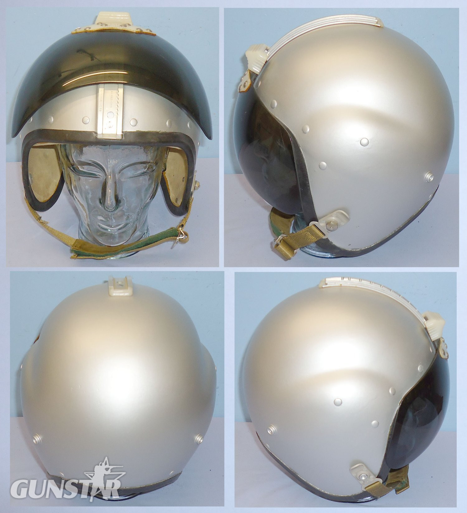 Cold War 1970 Dated R.A.F ‘Bone Dome’ MK 1A Helmet with Visor and Dust Bag. 21449:7. Cold War 1970 Dated R.A.F ‘Bone Dome’ MK 1A Helmet with Visor and Dust Bag. 21449:7. Antique & Militaria
