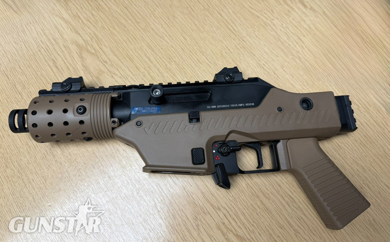 Vorsk VORSK VMP-2C Compact GBB SMG, TAN 6 mm in 