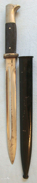 Emil Voos Solingen,Nazi Engineer/Pioneer M98 Dress Bayonet By Emil Voos, & Scabb Bayonet in 