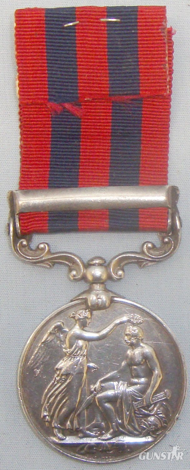  India General Service Medal (1854) with ‘Hazara 1891’ Clasp. BA 387. India General Service Medal (1854) with ‘Hazara 1891’ Clasp. BA 387. Antique & Militaria