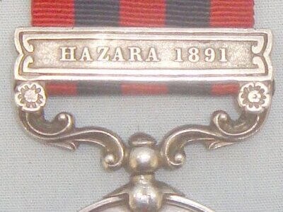 India General Service Medal (1854) with ‘Hazara 1891’ Clasp. BA 387. India General Service Medal (1854) with ‘Hazara 1891’ Clasp. BA 387. Antique & Militaria