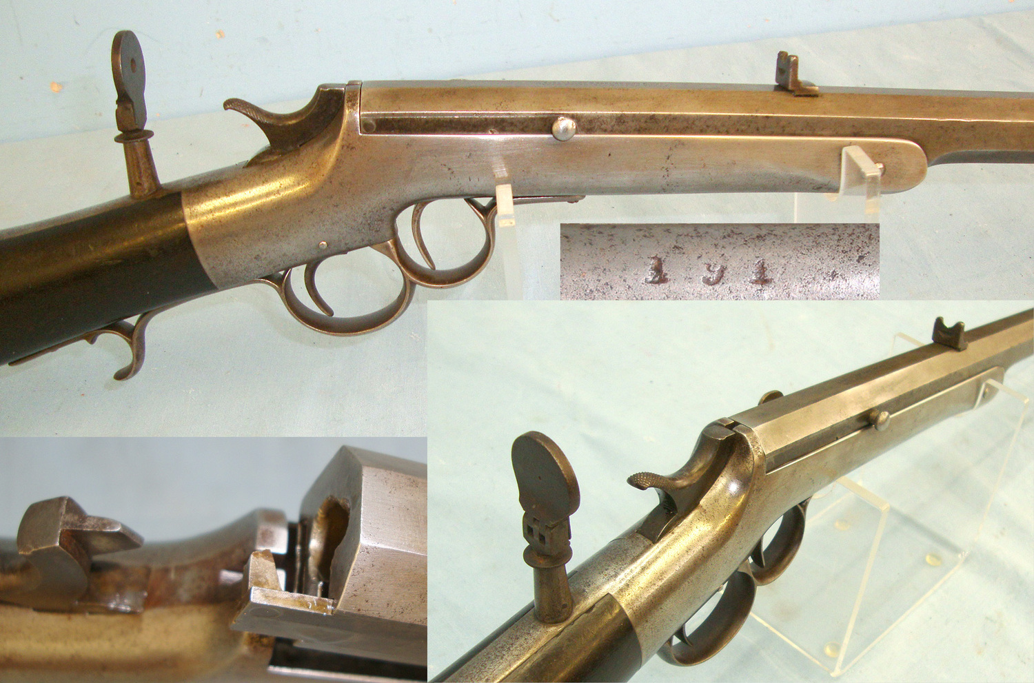 RARE**American Civil War Era, Early Serial Number, Frank Wesson USA, 1859-1862 Patent 2nd Type .32 Rim Fire Obsolete Calibre Break Action Breech Loading Double Trigger Carbine. Sn 20692 frank wesson Single Shot .32 Rifle