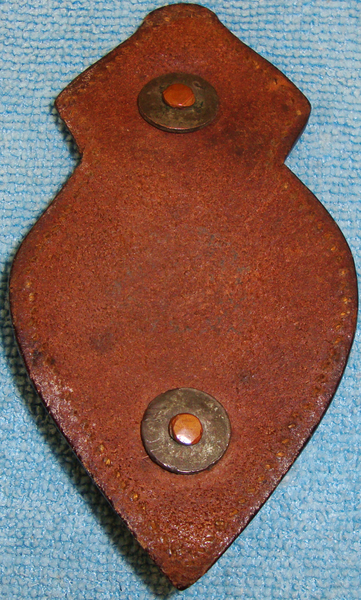 Kings Crown 17th Lancers Horse Bit Boss with Leather Backing. 19289:2. Kings Crown 17th Lancers Horse Bit Boss with Leather Backing. 19289:2. Antique & Militaria