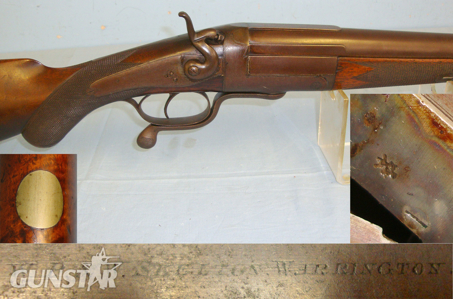 W. P. & W. Skelton Rotary Underlever Break Action Wildfowling Shotgun. Sn 20694 Single Barrel 10 Bore/gauge