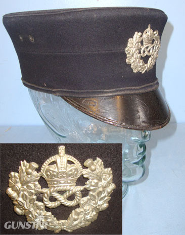 Staffordshire Constabulary Police Shako With Original Kings Crown Cap Badge. Staffordshire Constabulary Police Shako With Original Kings Crown Cap Badge. Clothing