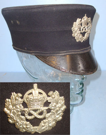 Staffordshire Constabulary Police Shako With Original Kings Crown Cap Badge. Staffordshire Constabulary Police Shako With Original Kings Crown Cap Badge. Clothing