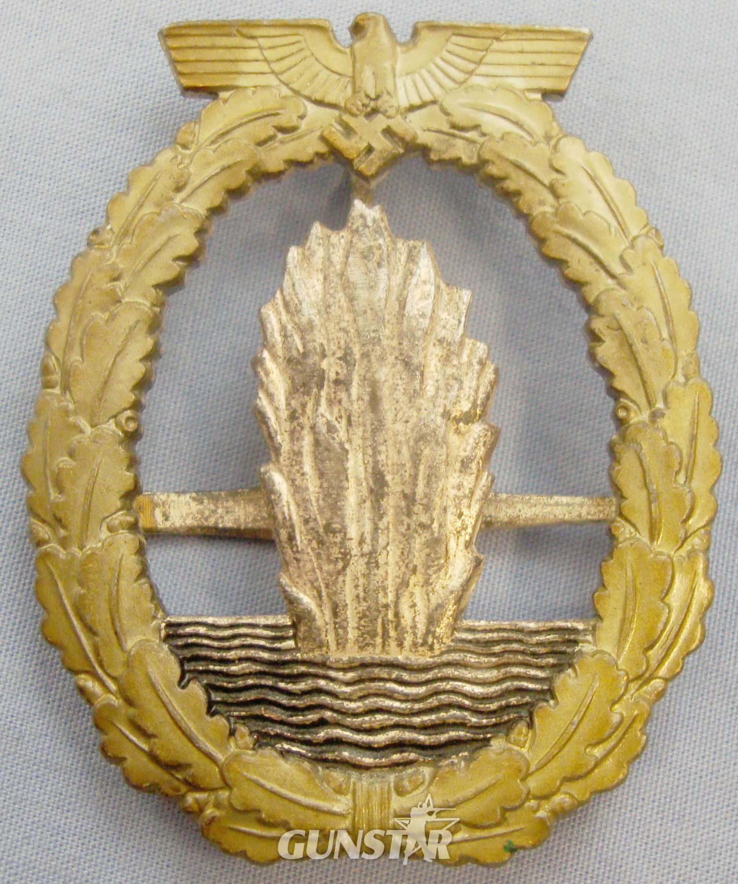 Original* German Minesweepers, Sub-Chasers and Escort Vessels War Badge. N 128. Original* German Minesweepers, Sub-Chasers and Escort Vessels War Badge. N 128. Antique & Militaria