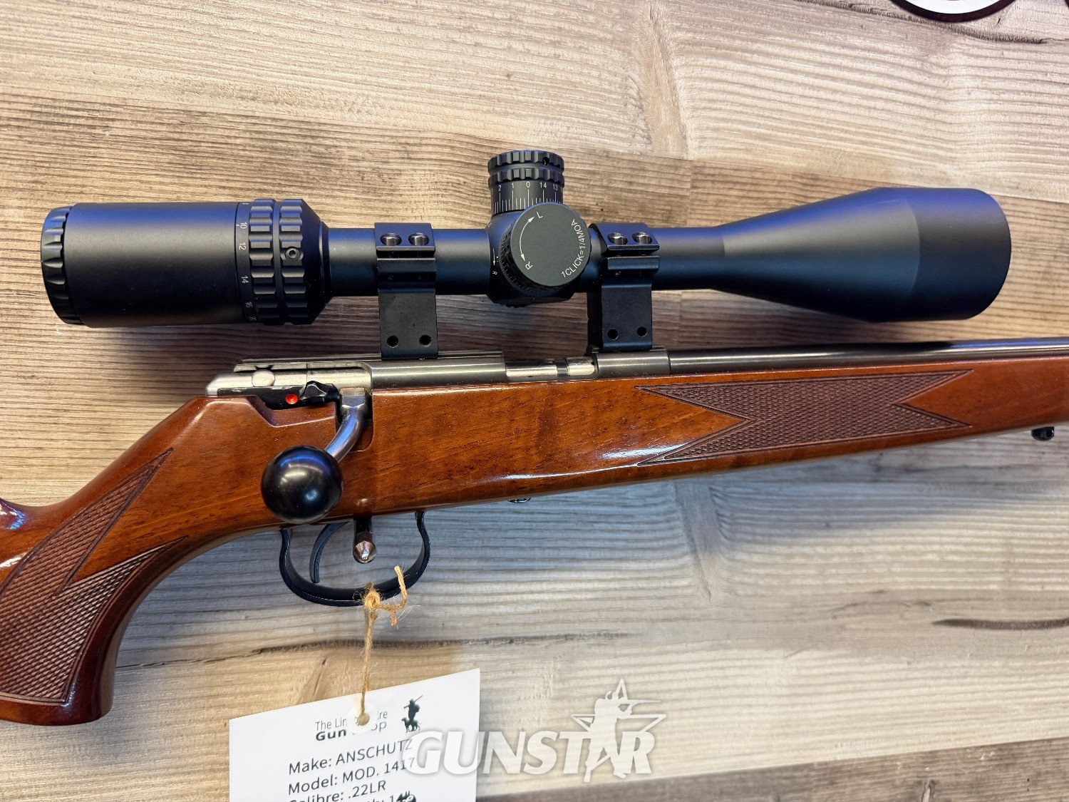  J.G. Anschütz Mod. 1417 Bolt Action .22 Long Rifle (.22 LR) Rifle