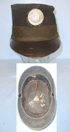  Christy's (London) Peterborough Borough Police Shako By Christy’s London With Original Cap Badge. Clothing