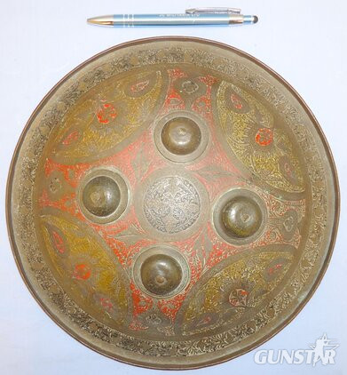 Original 19th Century Indian Dhal Shield - Victorian Campaign Bring Back. 21793. Original 19th Century Indian Dhal Shield - Victorian Campaign Bring Back. 21793.  Antique & Militaria in 