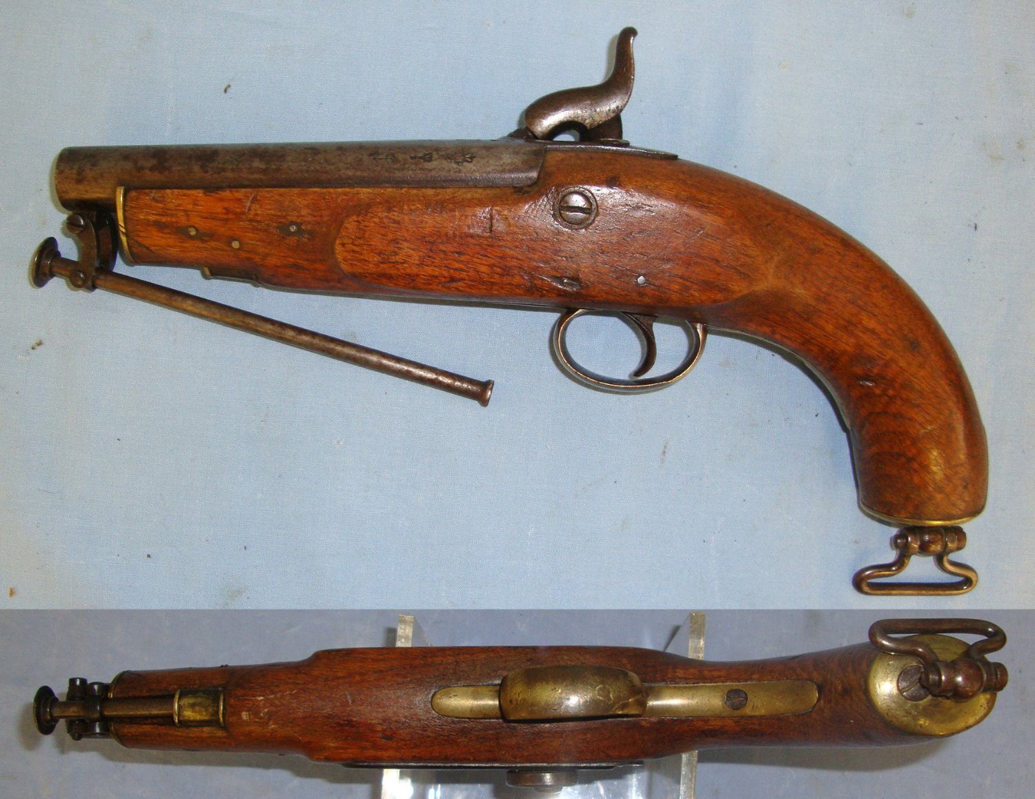  Victorian British WD Pattern 1842 Enfield Tower .577 Regulation Calibre Percussion Cavalry Trooper’s Pistol. Sn 19688 .577 Muzzleloader