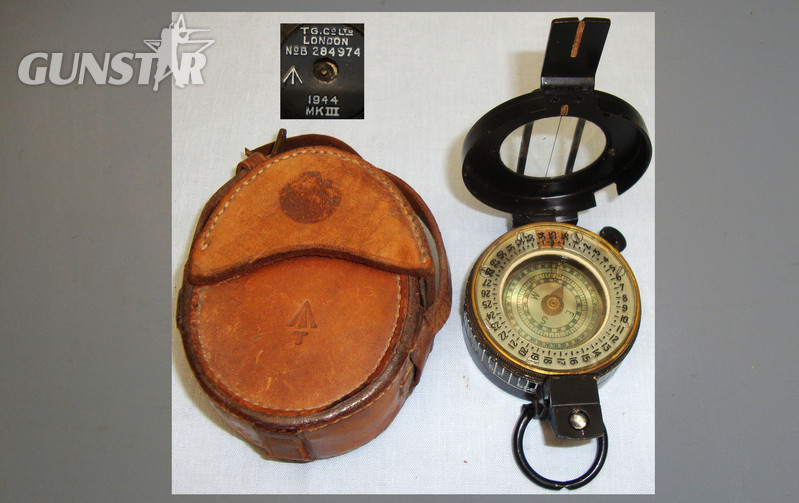 Early WW2 1944 British Officer\'s MK III Military Marching Compass By TG Co Ltd London. 19348 Early WW2 1944 British Officer\'s MK III Military Marching Compass By TG Co Ltd London. 19348 Other Accessory in 