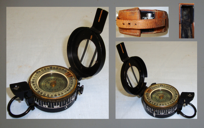 Early WW2 1944 British Officer\'s MK III Military Marching Compass By TG Co Ltd London. 19348 Early WW2 1944 British Officer\'s MK III Military Marching Compass By TG Co Ltd London. 19348 Other Accessory