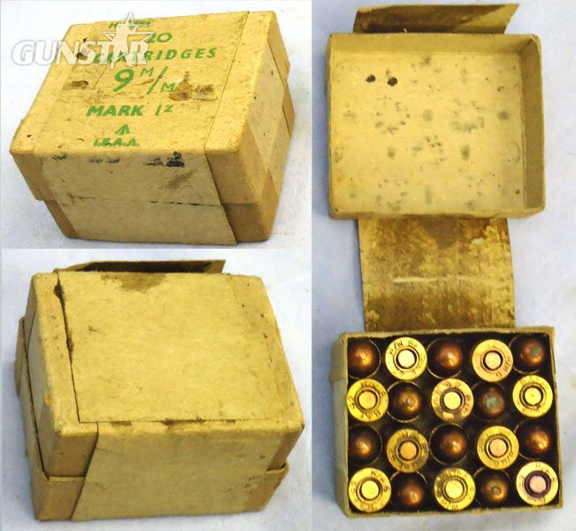 INERT DEACTIVATED. British, 1942 Dated, Browning High Power (Pistol No2 Mk1) Original, WW2, 20 Round Service Pack of Unfired 9mm IZ Rounds as issued to the SAS and British Commandos. Sn - 22787:22 INERT DEACTIVATED. British, 1942 Dated, Browning High Power (Pistol No2 Mk1) Original, WW2, 20 Round Service Pack of Unfired 9mm IZ Rounds as issued to the SAS and British Commandos. Sn - 22787:22 Various Other Ammunition in 