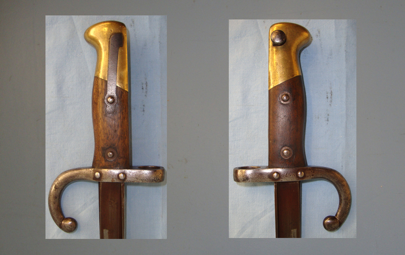 French Model 1874 Type Bayonet and Scabbard. Bayonet