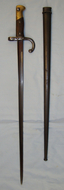 French Model 1874 Type Bayonet and Scabbard. Bayonet