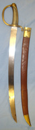 Early 19th Century French Brass Handled Infantry Briquet Short Sword Sidearm Hanger & Scabbard. Sn 20744 Sword