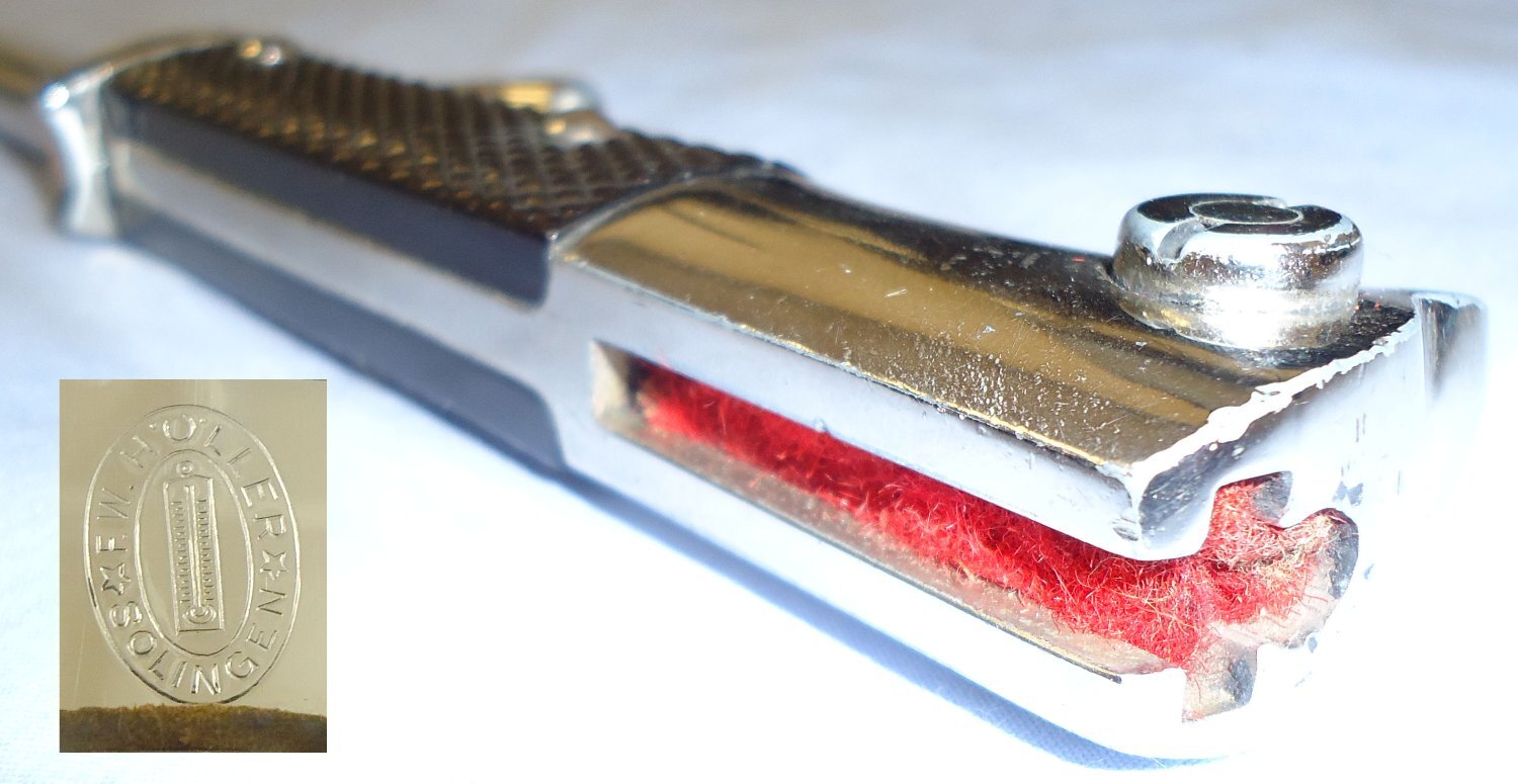 MINT* German M98 Dress Bayonet by FW Holler Solingen & Scabbard. BAYO 235. Bayonet