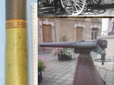 INERT DEACTIVATED. Nordenfelt M 1888, 57mm (57x224R) Quick Firing Fortress Gun, Anti Torpedo Boat & Coastal Defence High Explosive (HE) Round. - 23309 INERT DEACTIVATED. Nordenfelt M 1888, 57mm (57x224R) Quick Firing Fortress Gun, Anti Torpedo Boat & Coastal Defence High Explosive (HE) Round. - 23309 Various Other Ammunition