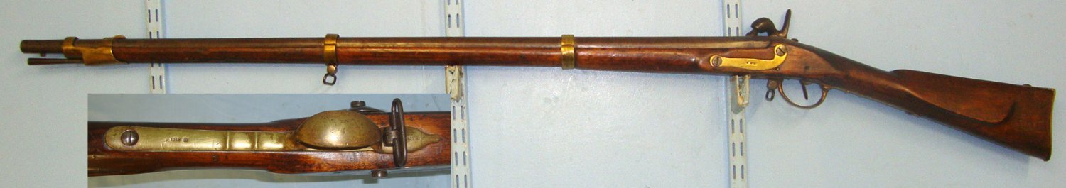  CRIMEAN WAR ERA** Model 1828/44 Imperial Russian Army Percussion Rifle Converted From Model 1828 Flintlock With Izyetsk Arsenal Regulation Brass Fittings & Original Iron Ram Rod. Sn 22357  flintlock Muzzleloader Various Rifle