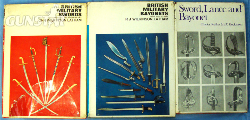 3 Out of Print Volumes* British Military Bayonets from 1700 to 1945, and British Military Swords from 1800 to Present day *Signed* by J.Wilkinson Latham. Also Sword, Lance and Bayonet by C.ffoulkes & E.C.Hopkins. 19402:10. 3 Out of Print Volumes* British Military Bayonets from 1700 to 1945, and British Military Swords from 1800 to Present day *Signed* by J.Wilkinson Latham. Also Sword, Lance and Bayonet by C.ffoulkes & E.C.Hopkins. 19402:10. Other Accessory in 