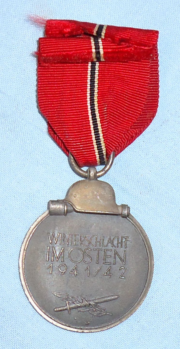  Nazi Eastern Medal ‘Winter Battle in the East’ 1941–42 Medal and Ribbon. M 138. Nazi Eastern Medal ‘Winter Battle in the East’ 1941–42 Medal and Ribbon. M 138.  Antique & Militaria