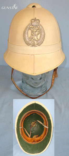  New Zealand Police Male Constable\'s/ Sergeant\'s 6 Panel White Summer Helmet Wi New Zealand Police Male Constable's/ Sergeant's 6 Panel White Summer Helmet With Clothing