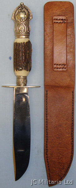  *A Victorian era Silver Mounted’ ‘Koval Sheffield’ Skinning Knife. ED 2547. Hunting Knive