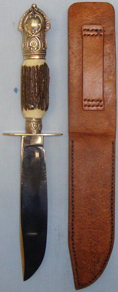 *A Victorian era Silver Mounted’ ‘Koval Sheffield’ Skinning Knife. ED 2547. Hunting Knive