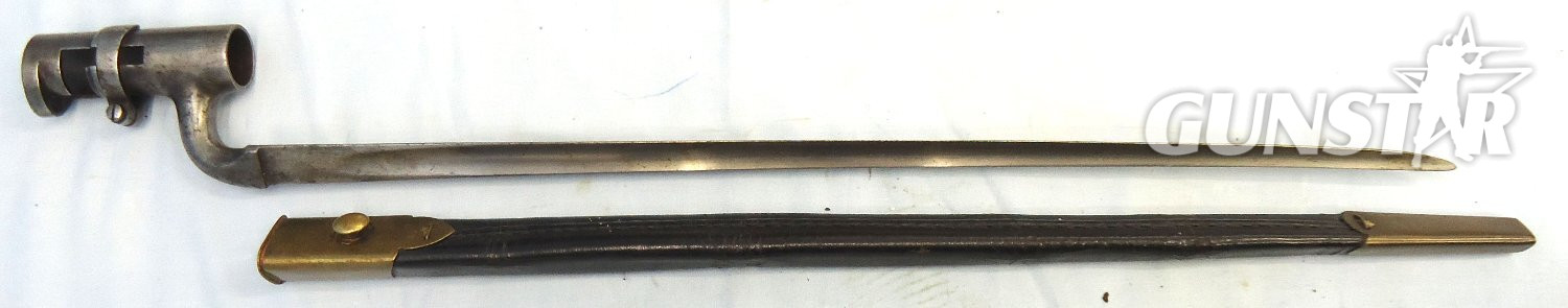 British, 1853 Pattern Socket Bayonet & Scabbard. BAYO 375 Bayonet 