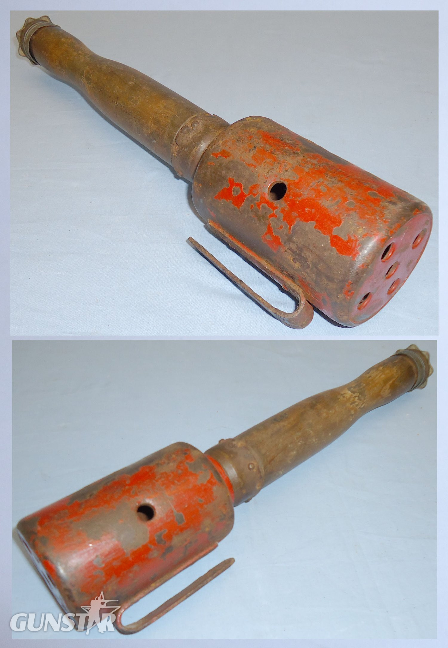 INERT DEACTIVATED. WW1 Original German Practice Stick Grenade. O 1544 INERT DEACTIVATED. WW1 Original German Practice Stick Grenade. O 1544 Antique & Militaria