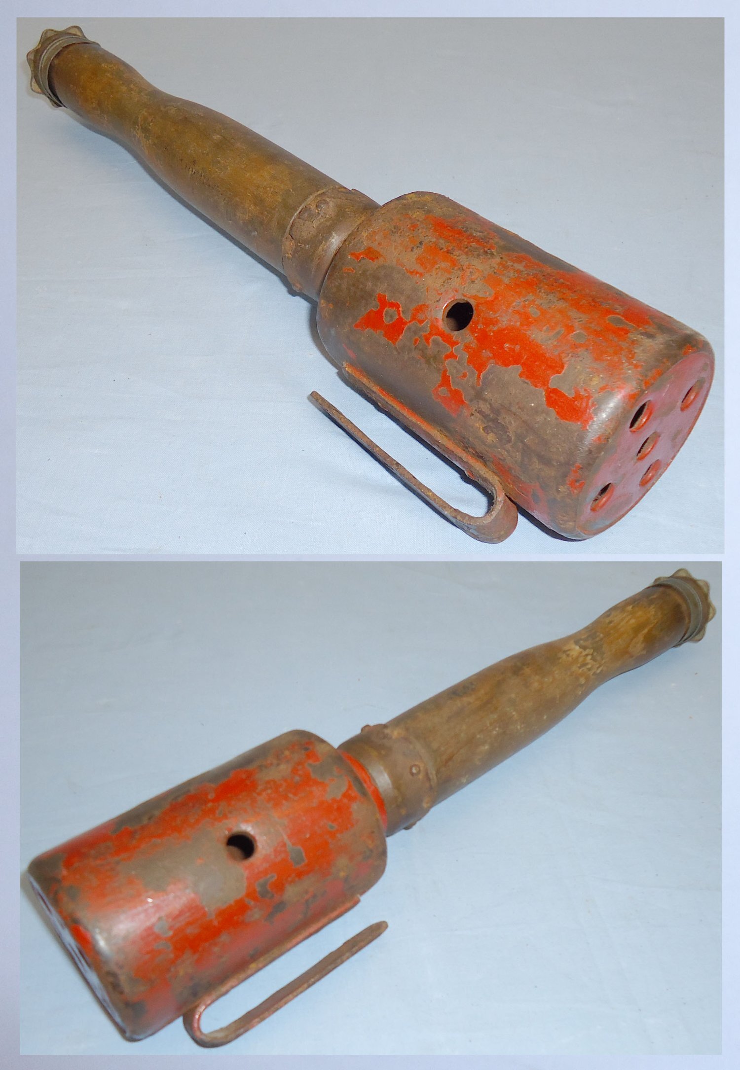 INERT DEACTIVATED. WW1 Original German Practice Stick Grenade. O 1544 INERT DEACTIVATED. WW1 Original German Practice Stick Grenade. O 1544 Antique & Militaria
