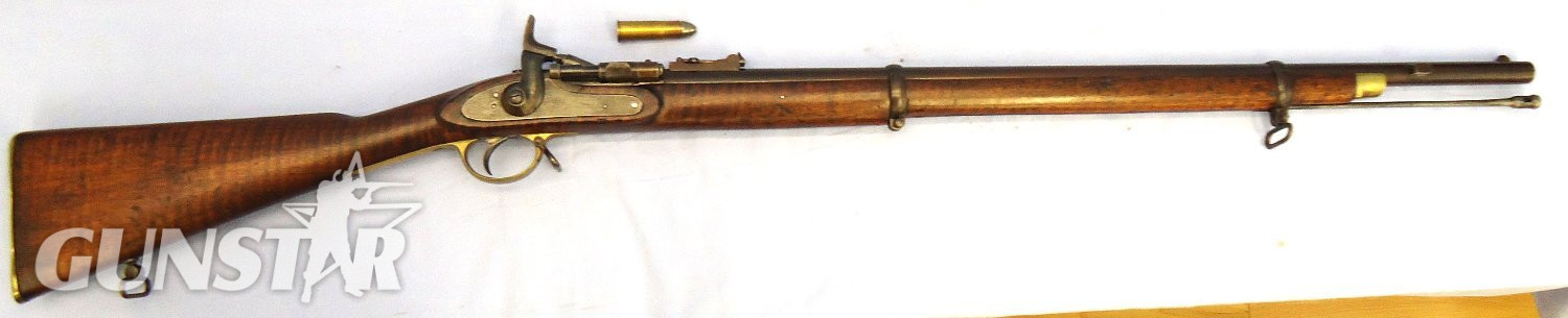 Victorian, British WD Contract, 1863 Dated, .577 Calibre 2 Band, 5 groove Obsolete Caliber Snider Enfield Sergeants Short Rifle. Sn 23484:26 Victorian, British WD Contract, 1863 Dated, .577 Calibre 2 Band, 5 groove Obsolete Caliber Snider Enfield Sergeants Short Rifle. Sn 23484:26 Bolt Action Obsolete Rifle - {CATEGORY} in 