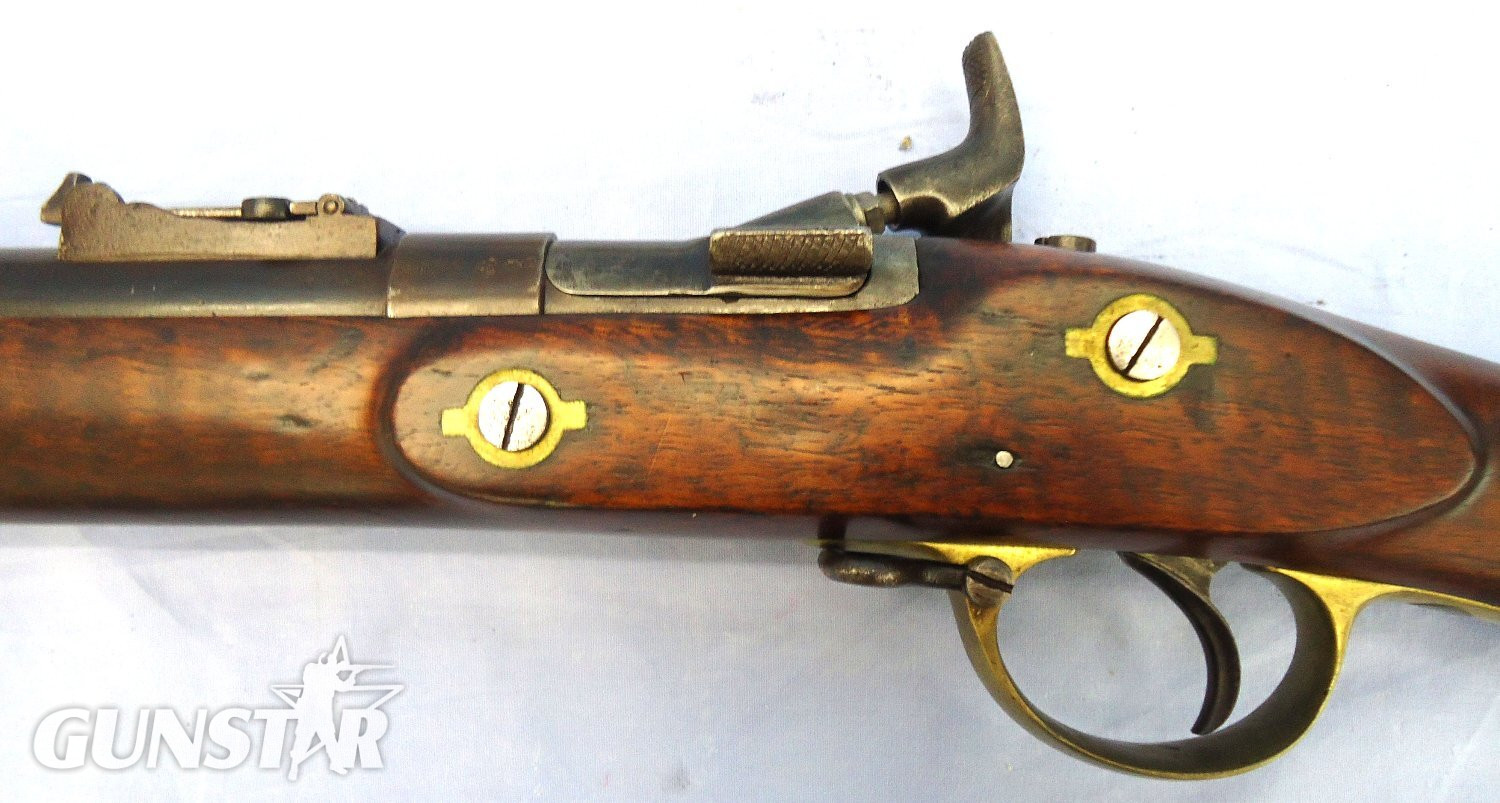 {CATEGORY} - Victorian, British WD Contract, 1863 Dated, .577 Calibre 2 Band, 5 groove Obsolete Caliber Snider Enfield Sergeants Short Rifle. Sn 23484:26 Victorian, British WD Contract, 1863 Dated, .577 Calibre 2 Band, 5 groove Obsolete Caliber Snider Enfield Sergeants Short Rifle. Sn 23484:26 Bolt Action Obsolete Rifle in 