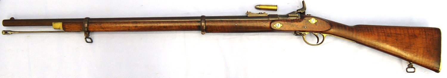 Victorian, British WD Contract, 1863 Dated, .577 Calibre 2 Band, 5 groove Obsolete Caliber Snider Enfield Sergeants Short Rifle. Sn 23484:26 Victorian, British WD Contract, 1863 Dated, .577 Calibre 2 Band, 5 groove Obsolete Caliber Snider Enfield Sergeants Short Rifle. Sn 23484:26 Bolt Action Obsolete Rifle - {CATEGORY}