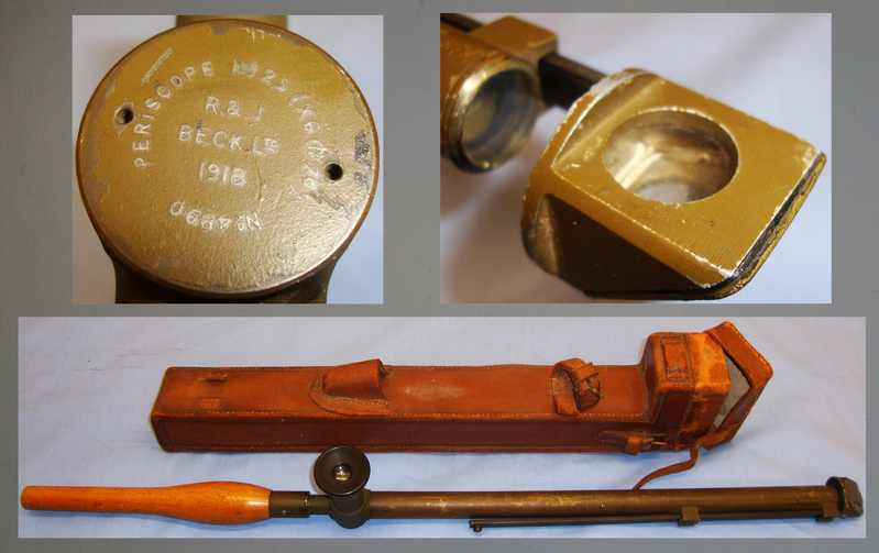 WWI Trench Periscope No 25 (X6) and Case by R. & J.Beck Ltd. 19369. WWI Trench Periscope No 25 (X6) and Case by R. & J.Beck Ltd. 19369. Other Accessory