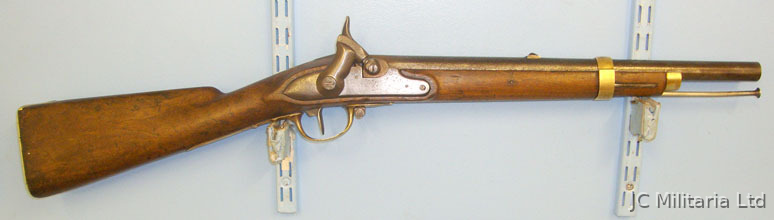 Italian Piemontese Type Large 17mm Calibre Muzzle Loading Percussion Cavalry Car 17mm Calibre Muzzle Loading Percussion Cavalry Carbine With Regiment Marks ‘St’  Muzzleloader None Rifle in 