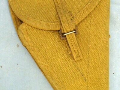 Canadian, 1944 Dated, Pattern 37 Webbing Holster for the 9mm Hi Power Semi Automatic Service Pistol. MISC 2009  Canadian, 1944 Dated, Pattern 37 Webbing Holster for the 9mm Hi Power Semi Automatic Service Pistol. MISC 2009 Care & Storage