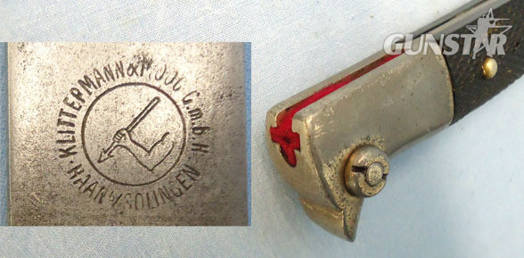  Klitterman and Moog, Haan, Solingin Bayonet