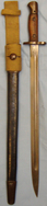 *Scarce WWII British 1907 ‘Lanchester’ Bayonet, Scabbard and Frog. BAYO 708. Bayonet