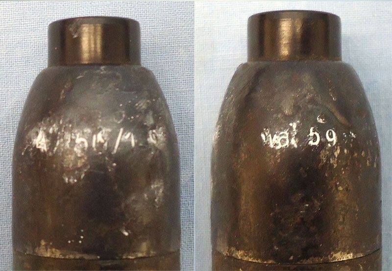  INERT DEACTIVATED. German, WW2, 1944 Dated, 3cm High Explosive (HE) (G.Spgr Gewehr Sprenggranate) Rifle Grenade / Hand Grenade. Sn - 21616 INERT DEACTIVATED. German, WW2, 1944 Dated, 3cm High Explosive (HE) (G.Spgr Gewehr Sprenggranate) Rifle Grenade / Hand Grenade. Sn - 21616  Other Ammunition