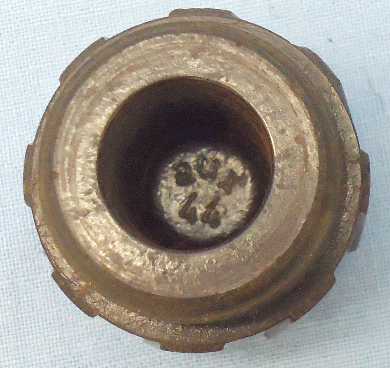 {CATEGORY} - INERT DEACTIVATED. German, WW2, 1944 Dated, 3cm High Explosive (HE) (G.Spgr Gewehr Sprenggranate) Rifle Grenade / Hand Grenade. Sn - 21616 INERT DEACTIVATED. German, WW2, 1944 Dated, 3cm High Explosive (HE) (G.Spgr Gewehr Sprenggranate) Rifle Grenade / Hand Grenade. Sn - 21616  Other Ammunition