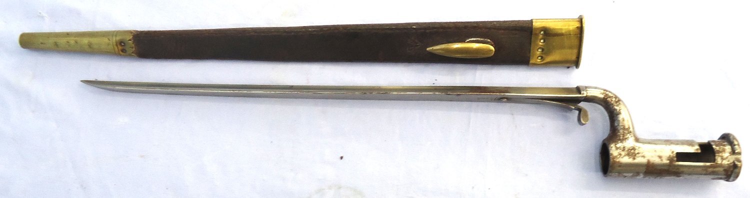 British, Pattern 1840 Constabulary Bayonet and Scabbard by RW (R.W. Aston (Richard & William Aston, Birmingham)). Sn 23767 Bayonet - {CATEGORY} in 