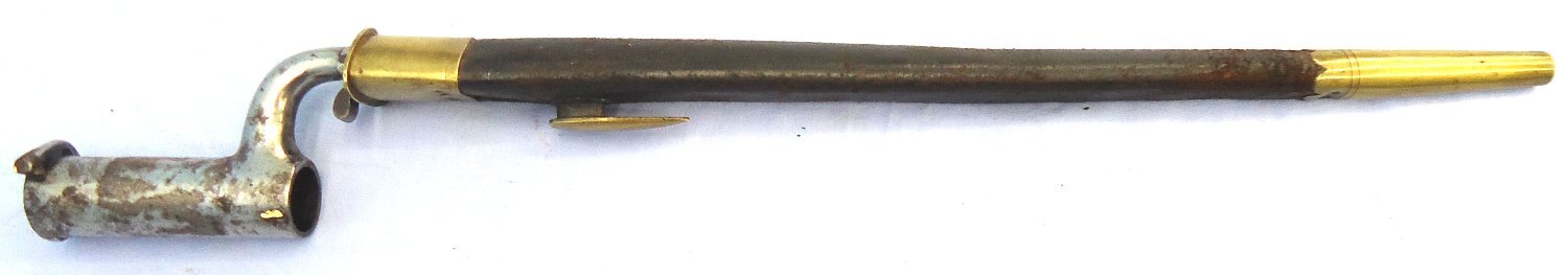 {CATEGORY} - British, Pattern 1840 Constabulary Bayonet and Scabbard by RW (R.W. Aston (Richard & William Aston, Birmingham)). Sn 23767 Bayonet in 