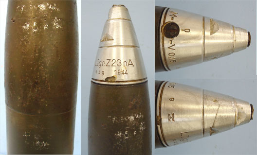  INERT DEACTIVATED. Unfired, WW2 (1944 Dated) German High Explosive Nose Fused Ro INERT DEACTIVATED. Unfired, WW2 (1944 Dated) German High Explosive Nose Fused Ro Antique & Militaria
