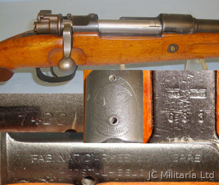  FN Herstal Columbian Military Contract, Belgian FN K98 Mauser Bolt Action 7.62mm NATO Calib Bolt Action 7.62x51mm NATO Rifle