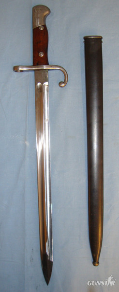Argentinian M1909 Bayonet and Scabbard. Bayonet in 