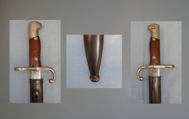 Argentinian M1909 Bayonet and Scabbard. Bayonet