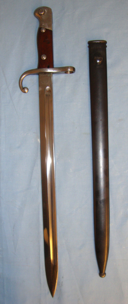  Argentinian M1909 Bayonet and Scabbard. Bayonet